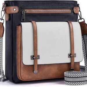 Black and Brown Crossbody Bag